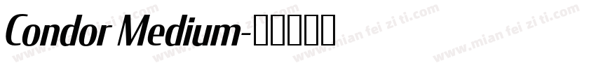 Condor Medium字体转换